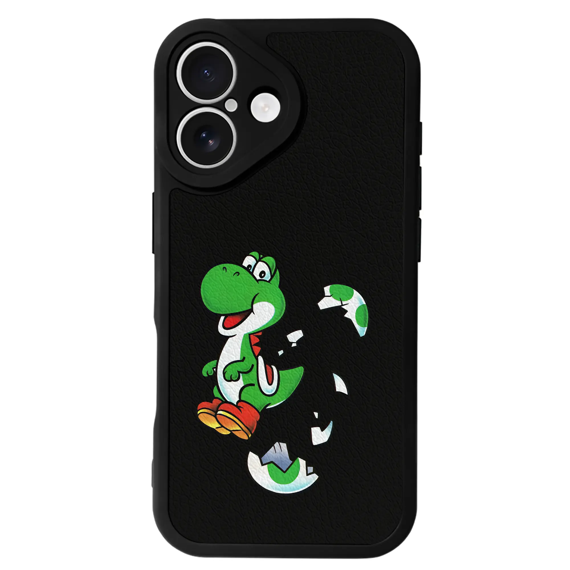 マリオ グッズ ヨッシー - IPhone 16シリーズ対応 ・ シリコンスマホケース ・ レザー調 ・ 高精度フィット ・ 耐衝撃 ・ ワイヤレス充電対応 ・ 精密カット